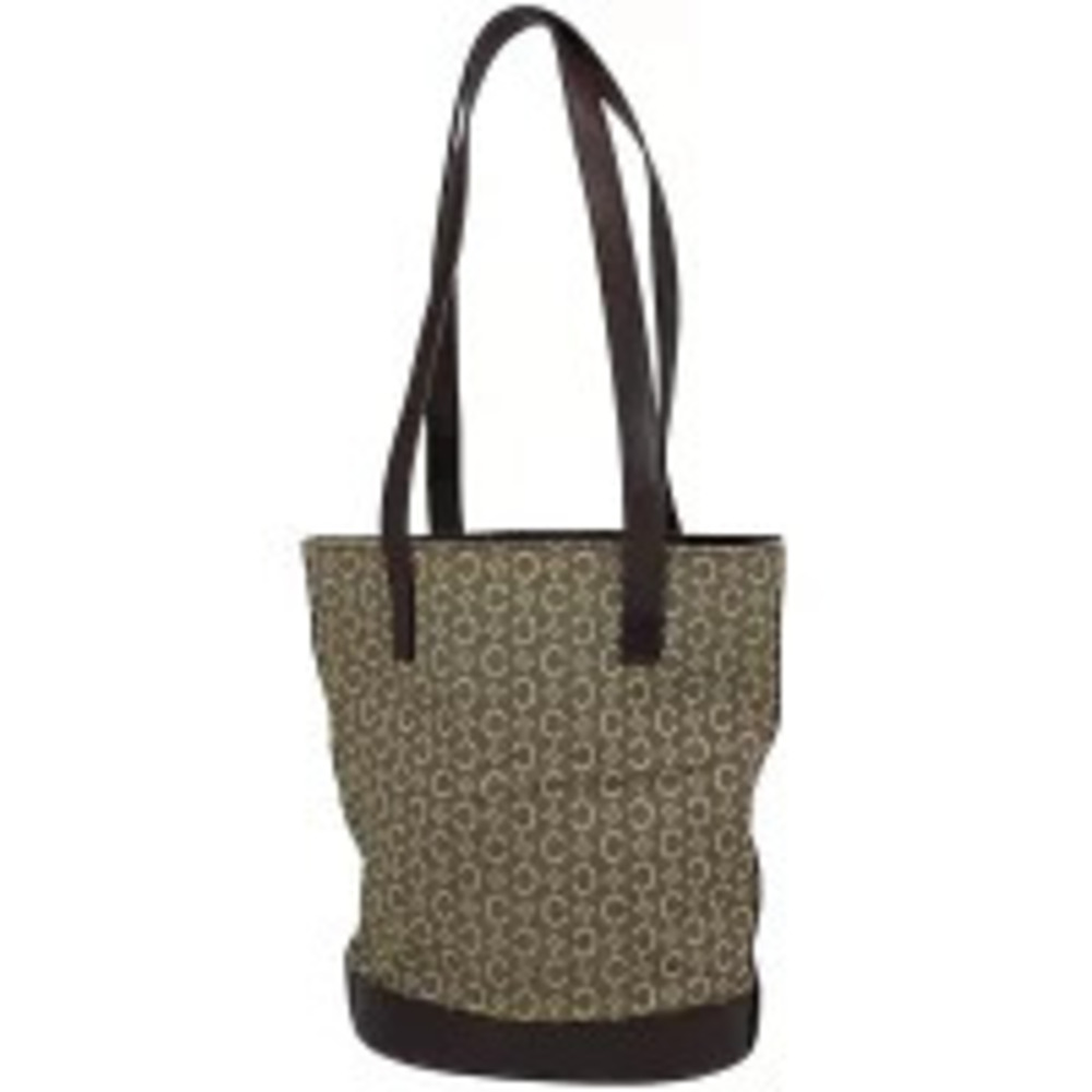 Celine C Macadam Tote Bag Shoulder Canvas Brown